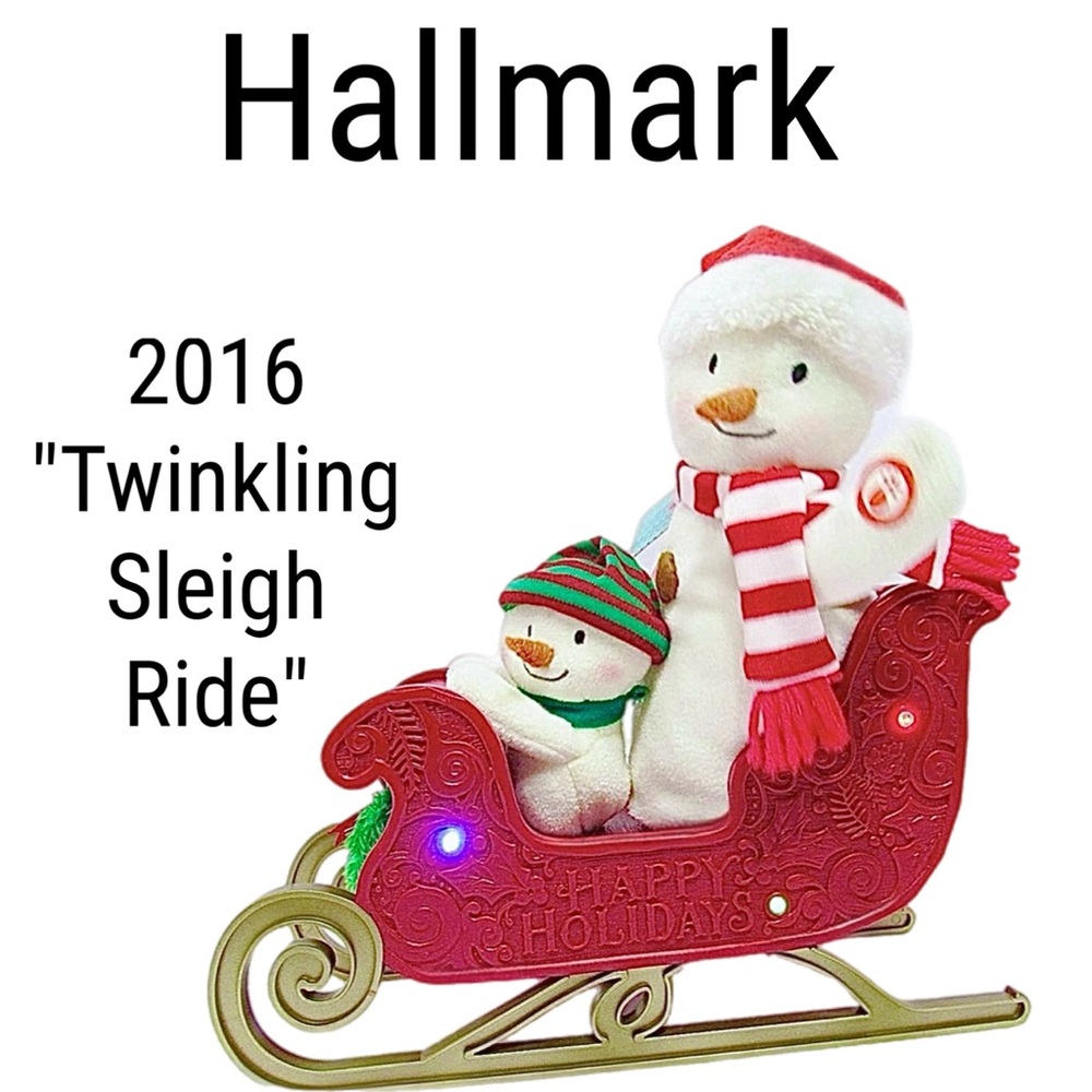 NWT!!! Retired Hallmark Twinkling Sleigh Ride